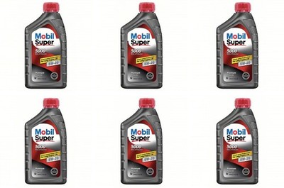 Mobil Super 5000 5W-20 Full Synthetic Motor Oil, Case of 6-1 Quart Bottles