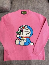 Gucci Doraemon Collaboration Sweater Pink Size S Regular Women Japan Anime Used