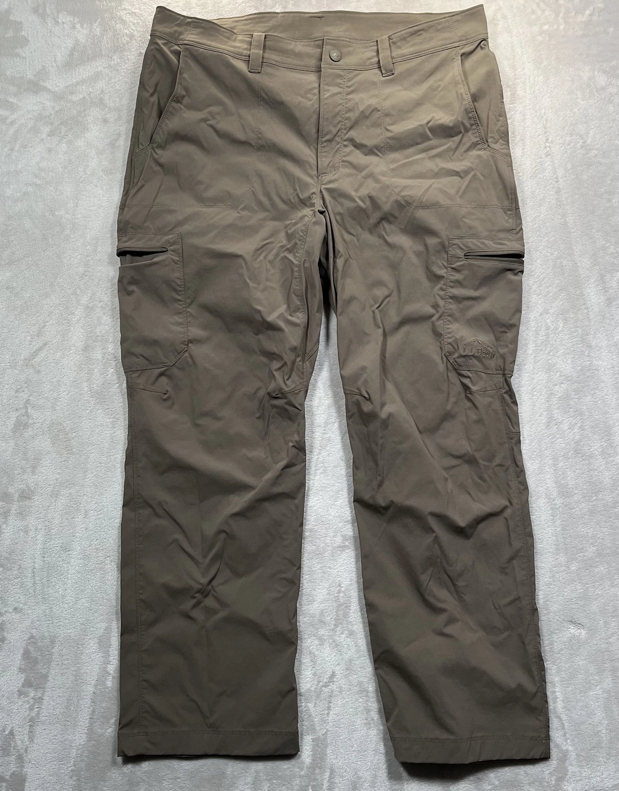 L.L. Bean Men’s Water Resistant Cresta Hiking Cargo Pants 35x29(36x29)Tan 506421