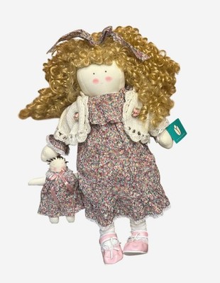 Delton Collectible Cloth Doll w Mini Doll Brand New Tags Vintage 90s Ragdoll