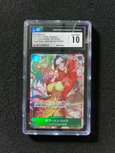 2026 One Piece TCG Japanese Boa Hancock OP #16-032 SR Alt Art CGC 10 YX80