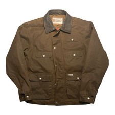 Vintage Outback Trading Company Oilskin Wax Overlander Jacket Mens M Medium