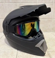 CARTMAN Adult Dirt Bike Helmet DOT Approved Matte Black Small FAST SHIP