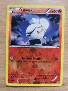 Pokémon TCG Litwick Plasma Storm 21/135 Reverse Holo NM Condition