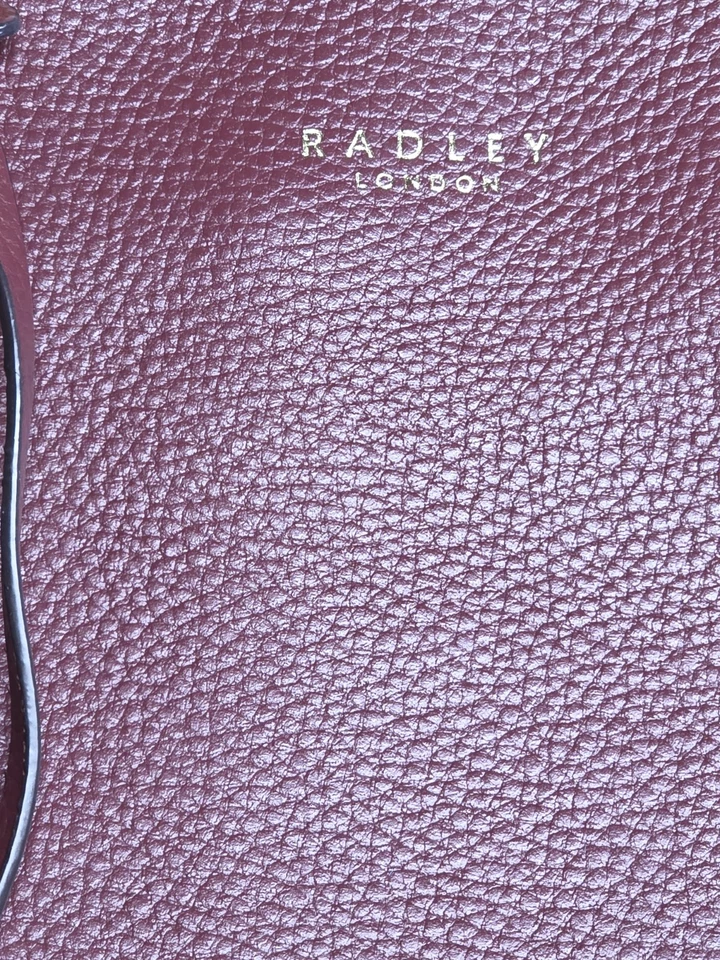 Radley London Women's Silk Street Zip Top Tote Bag Red Merlot Burgundy  - Image 3 of 4