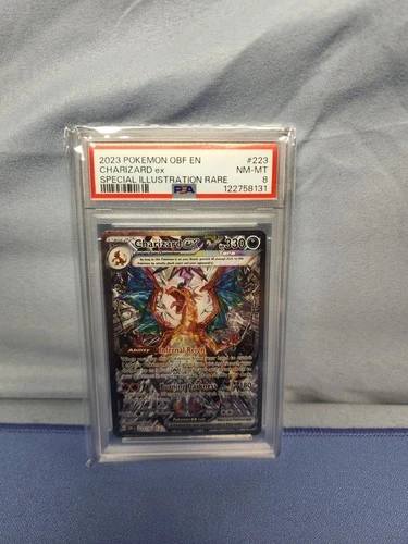 2023 POKEMON OBF EN #223 CHARIZARD ex "SPECIAL ILLUSTRATION RARE" - PSA 8