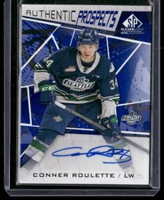 2021-22 SP Game Used CHL #63 Conner Roulette Autographs Blue