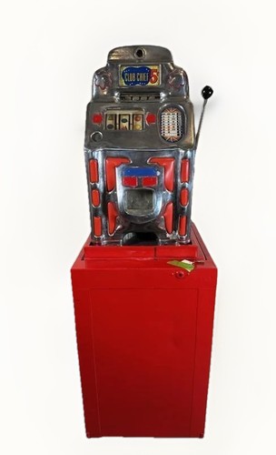 1930's Jennings 5 Cent Silver Chief Slot Machine WORKING!!