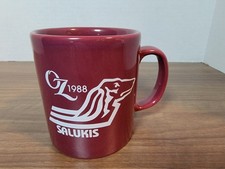 VTG Southern Illinois University Salukis Ceramic Coffee Mug Cup SIU 1988