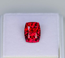 GIE Certified Natural Mozambique Red Ruby Cushion Cut 15.89 Ct Loose Gemstone