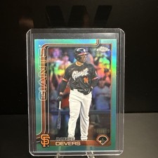 RAFAEL DEVERS 2025 TOPPS CHROME UPDATE AQUA REFRACTOR GIANTS /199 Q0027