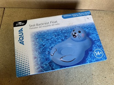 Crane Aqua Animal Seal Backrest Inflatable Pool Float Swimming Beach ALDI D06