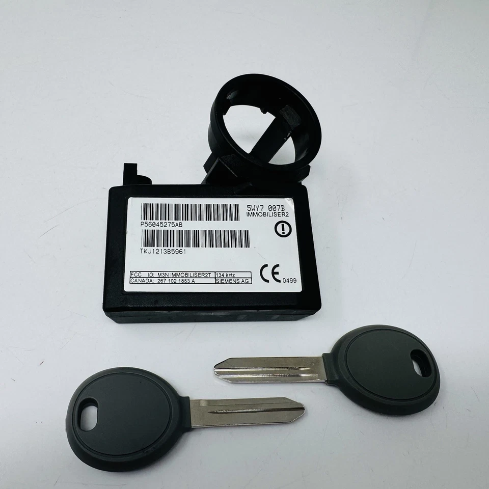 OEM Dodge Dakota Durango Ram Immobilizer Two Uncut Keys P56045275AB Plug & Play - Image 2 of 4