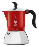 Bialetti FLAMMETTA IND. 2TZ ROT Mokka 0,1 L Rot Edelstahl 0007147