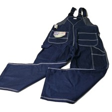 NWT Liberty Bib Overalls 42X30 Dark Wash Carpenter Dungaree Jumpsuit Utility