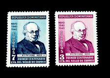 DOMINICAN REPUBLIC Stamp Lot - 1940 Rowland Hill Centenary Sn 356,357 MLH r36