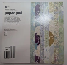 Basic Grey 6x6 Paper Pad - 36 pieces Single Sided - Wisteria - New