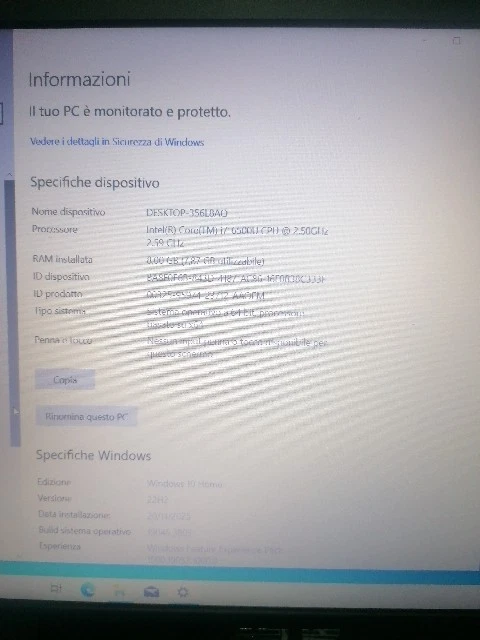 Asus K501U INTEL CORE I7 RAM 8 GB ESPANDIBILE 1 TB HD WINDOWS 10 Pro - Immagine 2 di 4