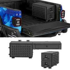 Steel Black Wheel Well Storage Drawer Truck Side Box Set Fit Jeep Gladiator Jt