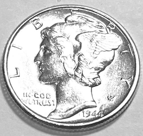 1944 P MERCURY DIME GEM BU +  No Reserve  *J1914