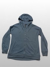 Mondetta Blue Full Zip Hoodie Fleece Lined Athleisure Jacket M