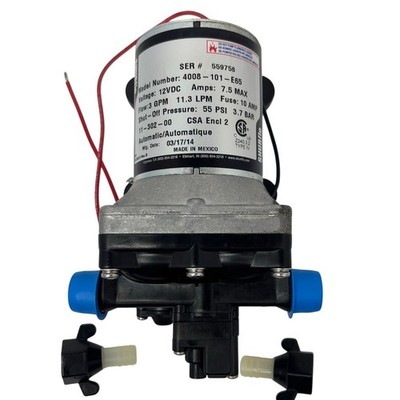 Shurflo 4008 RV Fresh Water Pump 12V 3 GPM 55 PSI Model 4008-101-E65
