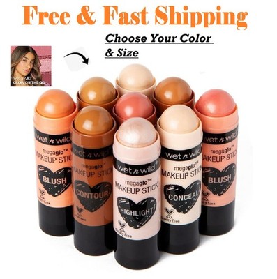 wet n wild MegaGlo Makeup Stick, Buildable Color, (Select Your Color & Size)