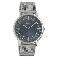 Oozoo Damen Armbanduhr Silber Analog C20134 Vintage Series UOC20134