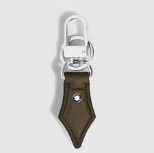 Portachiavi Montblanc sartorial Verde Kaki 221326 Pelle Key Holder forma Penna