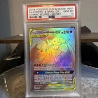 2019 POKEMON SUN & MOON COSMIC ECLIPSE FULL ART/CHARIZARD & BRAIXEN GX PSA 10