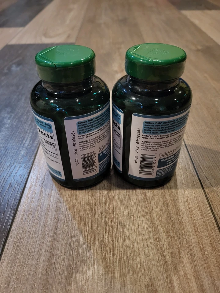 Pack de 2 Vitaminas Puritan's Pride Cúrcuma Curcumina 500 MG (180 Cápsulas X 2) Leer Foto 3 de 4