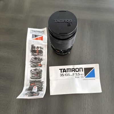 Tamron Adaptall 2, 35-135mm 1:3.5-4.5 Macro Zoom Camera Lens BBAR MC 