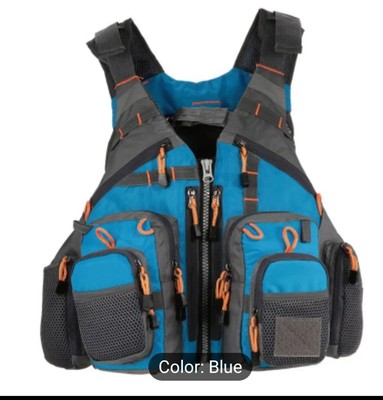 Blue Fly Fishing Life Jacket For Wading ,Kayaking, Jetsking and Other...