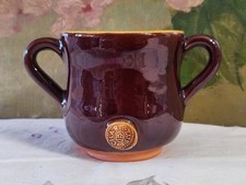 ANCIENNE TASSE TERRE CUITE VERNISSÉE CHARTREUX CHARTREUSE