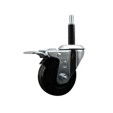 3.5 Inch Phenolic Swivel 3/4 Inch Expanding Stem Caster Total Lock Brake SCC