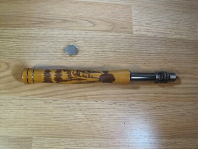 Laser Burned Cherry Full Wells Fly Rod Handle kit, Hidden Hood, A6c ...