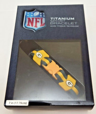 Green Bay Packers NFL 7" Titanium Sport Bracelet