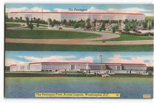 Postcard The Pentagon From Across Lagoon, Washington, D.C. VTG VPC02.