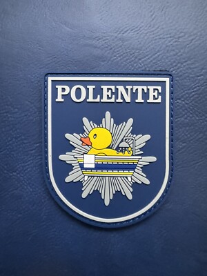 FUN PATCH Entenschutz POLENTE  Polizei Optik mit Stern