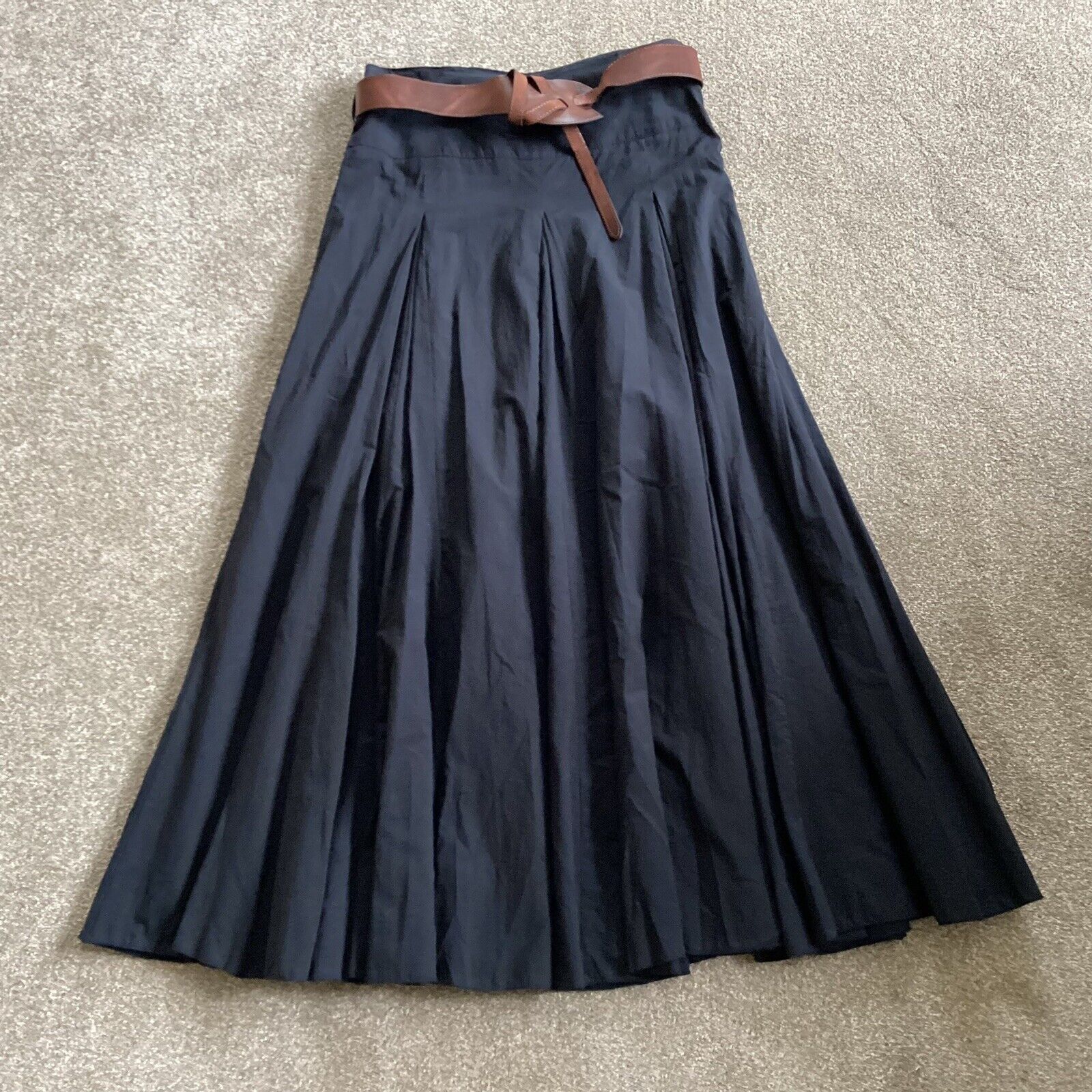 Next Black Sale Cotton Maxi Skirt 8 Full Belt Size With Omaha Mall