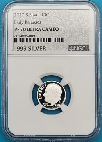 2020-S Roosevelt Dime 10C .999 Silver 10C NGC PF 70 Ultra Cameo - Early Releases