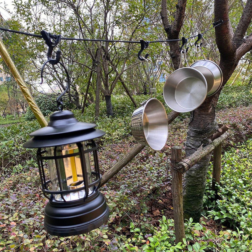 Hanging Rope Nonslip Outdoor Clothespins Portable Travel for Home