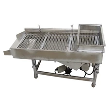 12mm Stainless Steel Linear Vibrating Screen Single Layer Straight Sieves Shaker