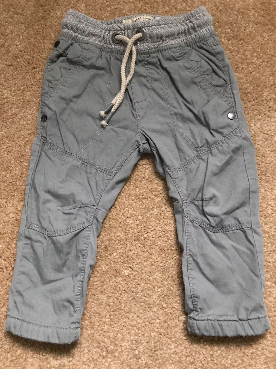 Next Baby Boys Grey Cargo Combat Trousers Bottoms 6 9 Months