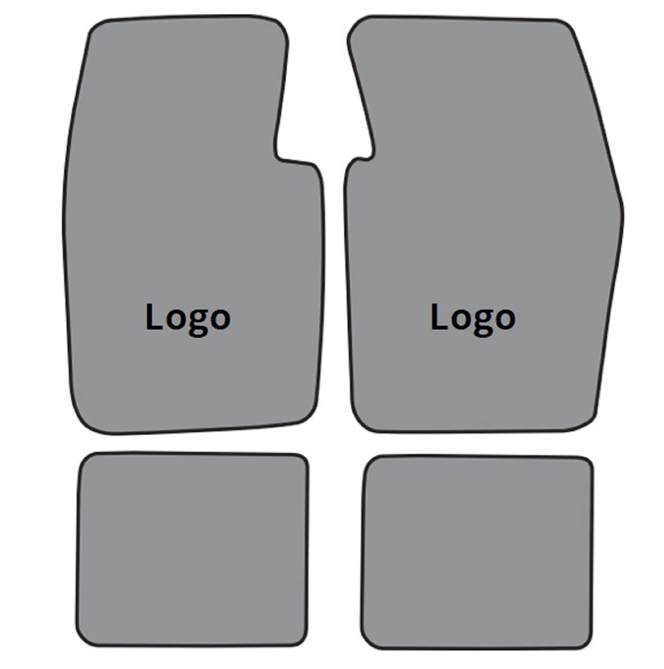 ACC 1968-1973 Dodge Dart Swinger Logo 4pc Loop Floor Mats - Image 4 of 4