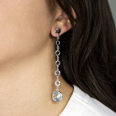 Graziosi Orecchini Croce Donna in Argento 925