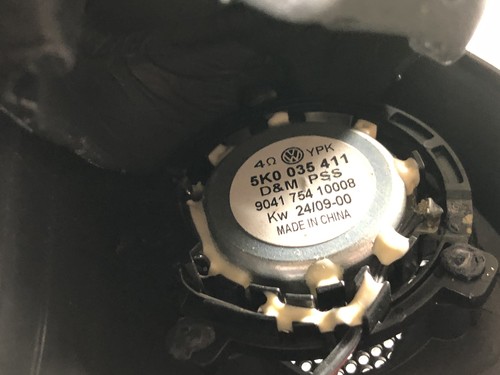10-14 VW GTI MK6 Front Right Passenger Tweeter Speaker TESTED 5K0035411 OEM 12 - Picture 6 of 10
