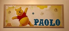 Targa Targhetta Con Nome Per Camera Cameretta Bimbo Bimba Bambino Bambina