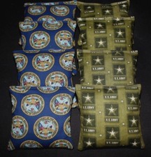 US Army Military 8 ACA Regulation Cornhole Bean Bags Handmade