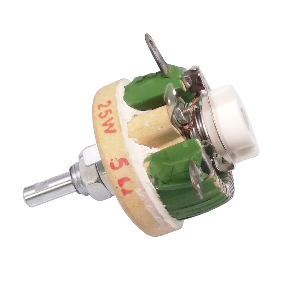 25 W 5 Ohm Hochleistungs-Drahtpotentiometer, Rheostat, variabler Widerstand - Bild 4 von 4